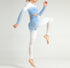 the keeper graduated colour legging & long sleeve top SET Blue